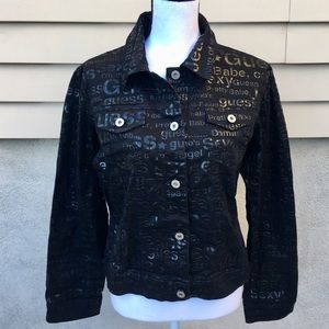 Guess jeans glamour black  jacket!